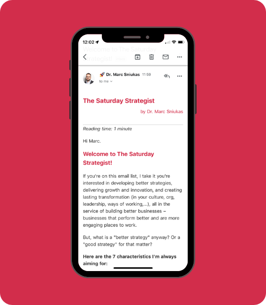 Dr Marc Sniukas Make Better Strategy